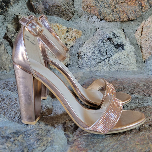 Davids Bridal Brynne Rose Gold Jeweled 